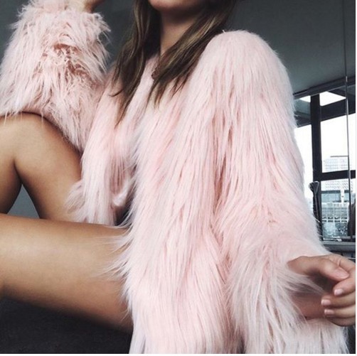 Picture of plus size imitation fur coat coat European and American fashion imitation fur factory wholesale Haining imitation fur European and American style
