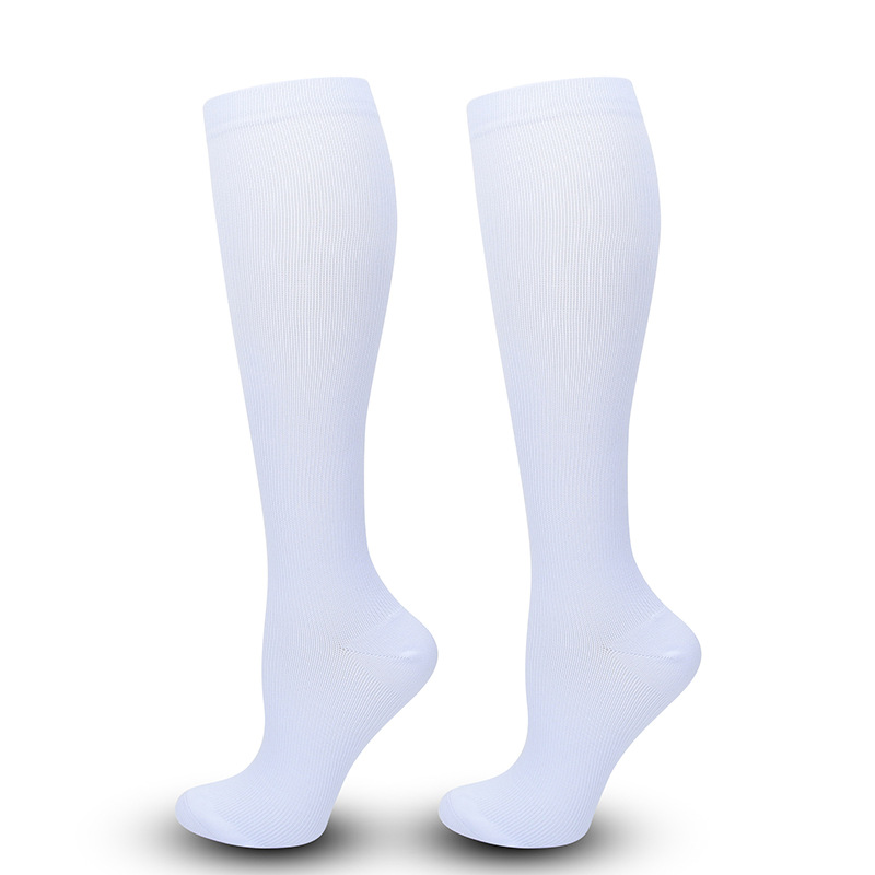 Picture of Solid Color Sports Compression Socks Anti-flexure Compression Socks Running Stretch Socks Suitable for Nurse Wrap Calf