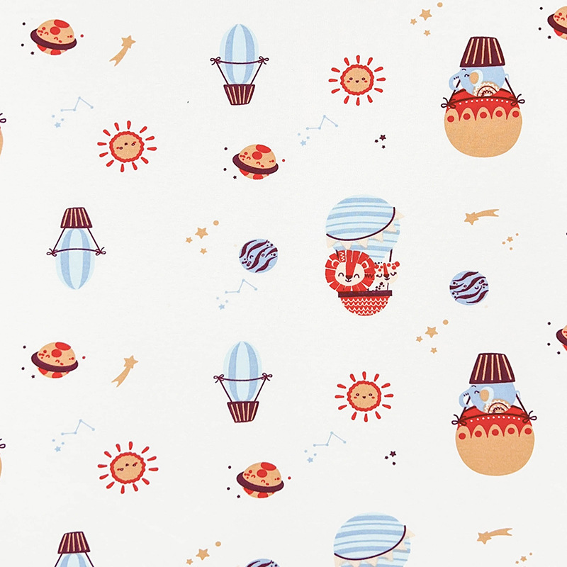 Picture of Baby Fabric 40S Cotton Printed Cotton Wool Knitted Double-sided Fabric Fabric Home Clothes Baby Clothes Fabric