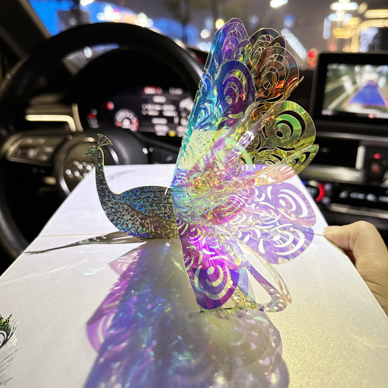 Picture of Sparkling Dream Peacock New Christmas Card Personalized Creative Three-dimensional New Year Birthday Blessing Card