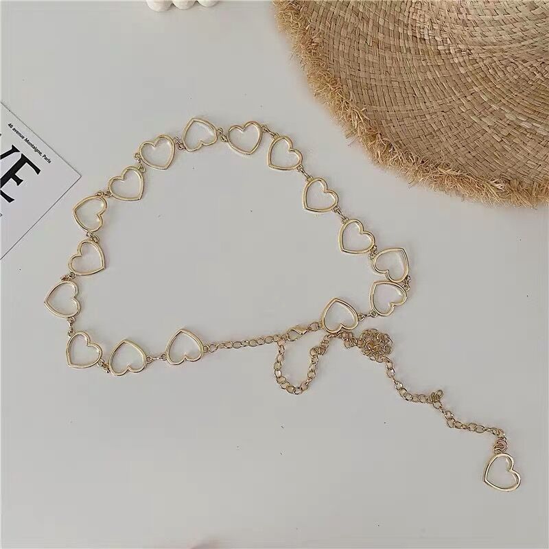 Picture of Europe and the United States cross-border fashion love waist chain women's elegant metal moon body chain autumn and winter sweater waist chain wholesale