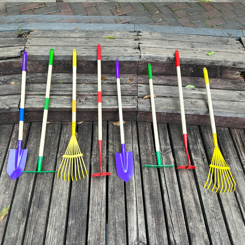 Picture of Children's beach shovel sea gardening toys small shovel performance flower hoe rake garden tools four-piece set nail rake