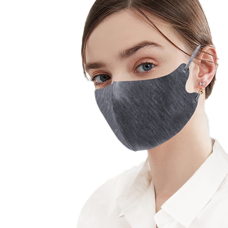Picture of Spot fever fiber mask three-dimensional mask windproof adult ear mask double thick mask wholesale