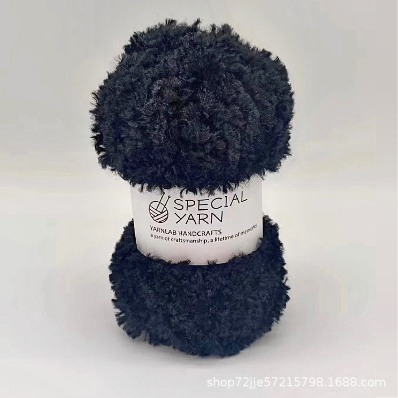 Picture of Wool Curly Fur Yarn Imitation Fur Wool Handmade DIY Woven Bag Self-Woven Material Bag Hand-Knitted Wool Manufacturer