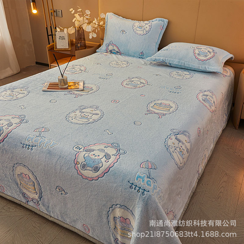 Picture of Blanket Coral Fleece Cover Blanket Flannel Blanket Cartoon Sofa Blanket Single Bed Sheet Single Air Conditioning Nap Blanket Quilt