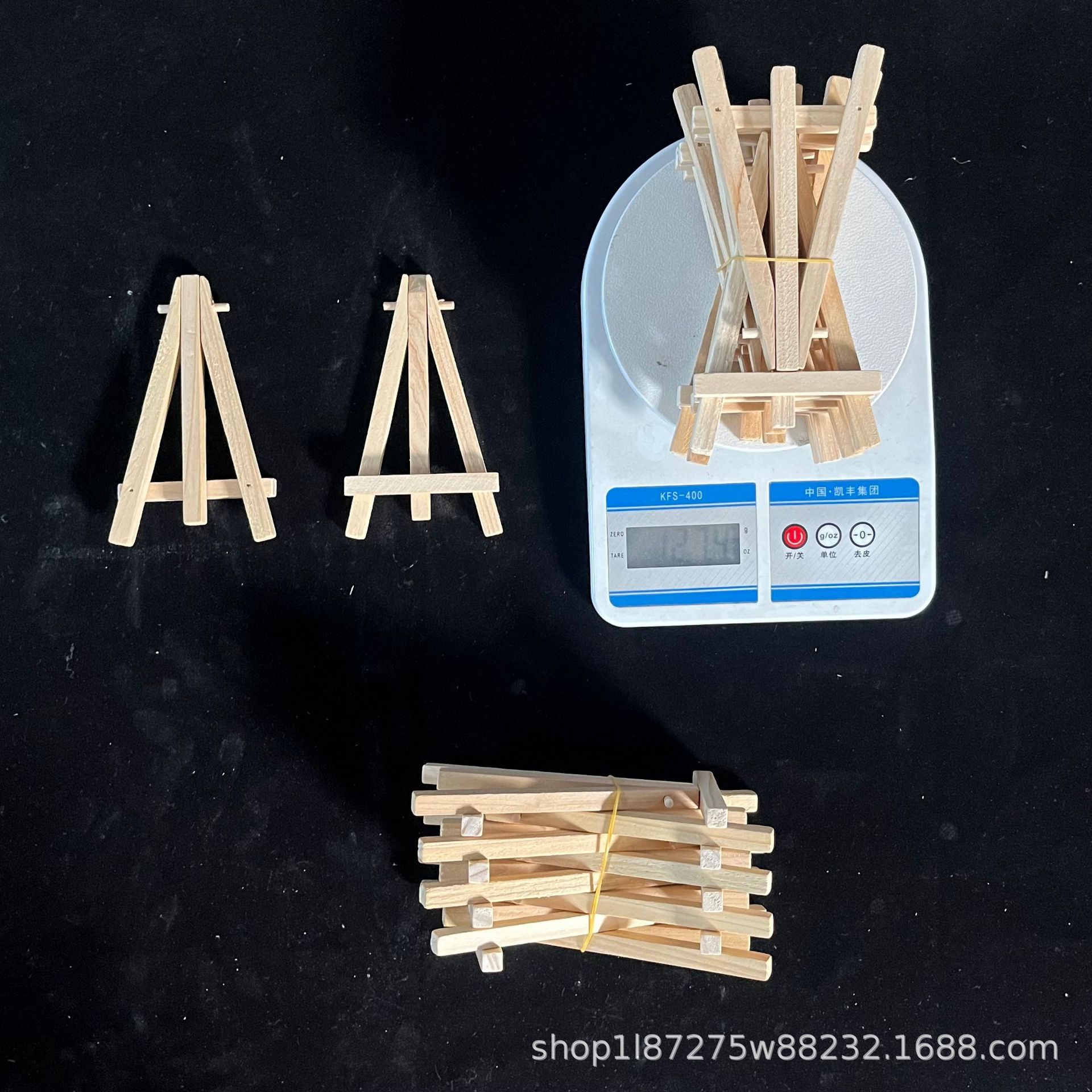 Picture of 8*15 Easel Mini Pine Tripod Wooden Mobile Phone Small Stand Desktop Painting Display Stand Factory Direct Sale