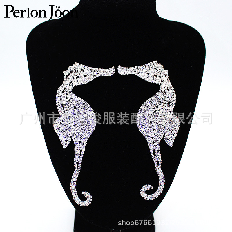 Foreign Trade Rhinestone Haima Clothes Flower Pair of Wedding Dress Decorative Shoes Bag Shoes Decorative Clothing Accessories