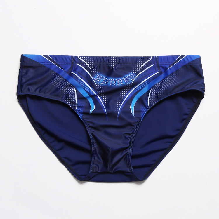 Cross-border men's printing adult men's swimming trunks triangle swimming trunks European and American beach pants breathable foreign trade swimming trunks