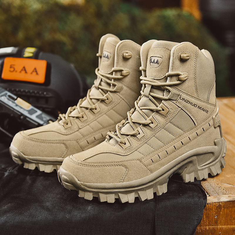 Boots Men's plus size Foreign Trade Outdoor Shoes Camping Training Camping Climbing Combat Boots Men's Boots Military boots