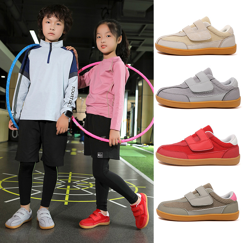 Cross-Border Popular Children's Wide-Last Shoes, Comfortable and Breathable Fly-Knit Shoes, Youth Running Sneakers, Student Flat Shoes