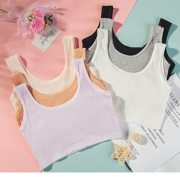 Picture of Girls' Underwear Developmental Girls' Big Children's Vest Student Pupils Cotton Girls Adolescent Children's Bra