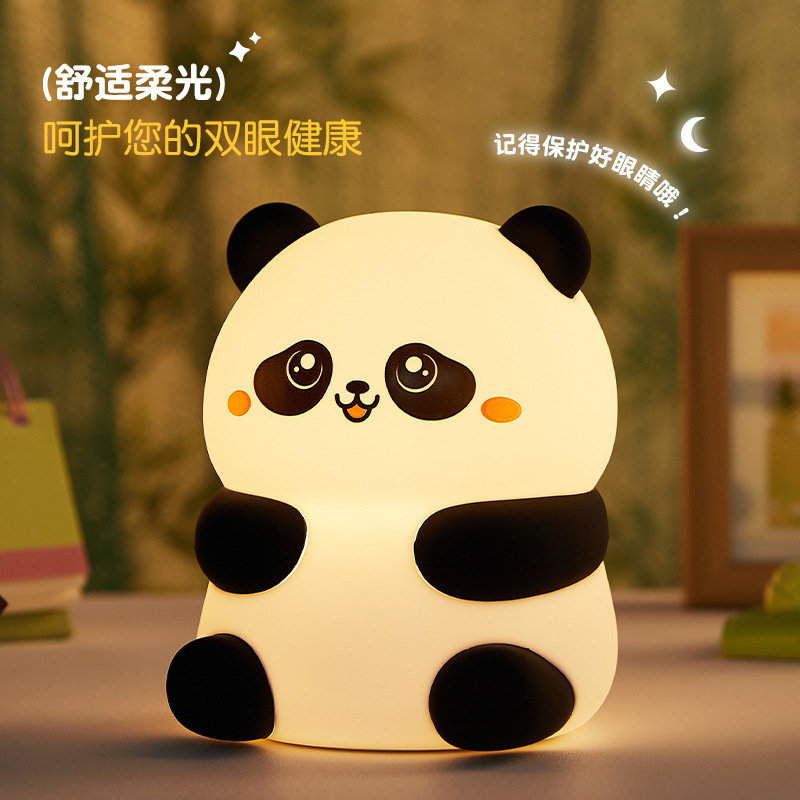 Picture of Unicorn Silicone Night Light Colorful Clap Atmosphere Light USB Charging Night Light Bedside Sleeping Light Clap Light