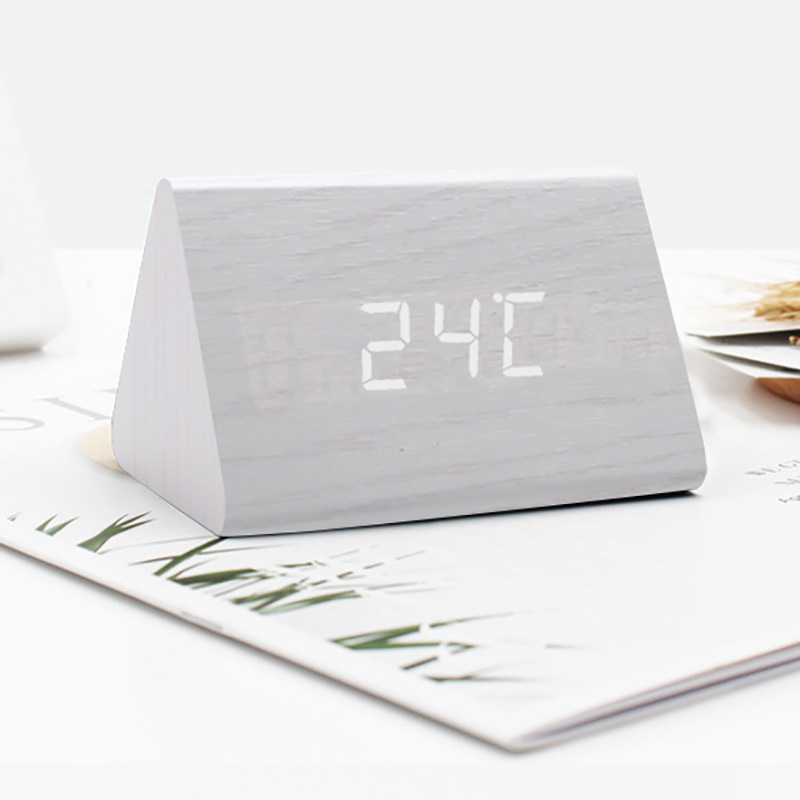 Picture of Source Manufacturer Electronic Clock Rectangular Wooden Clock Mini Alarm Clock Digital Clock Led Wooden Clock Luminous