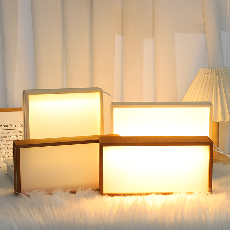 new hot-selling luminous empty frame diy handmade dried flower photo frame forest world everlasting flower double-sided display box gift