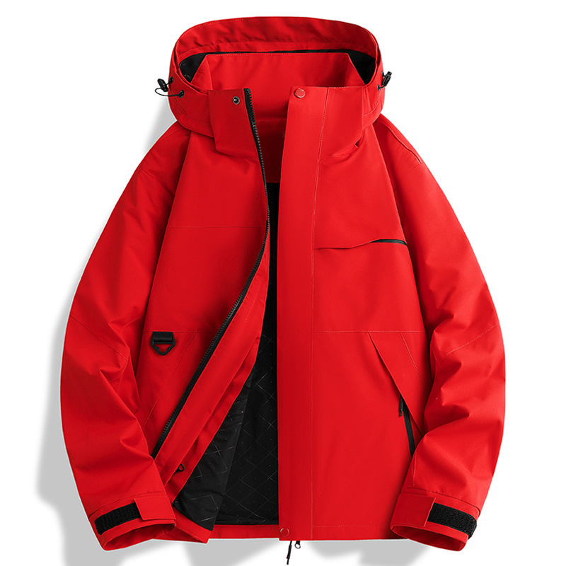 Picture of Woodpecker jacket women's 2025 new autumn and winter outdoor windproof and waterproof three-in-one couple hiking and hiking jacket