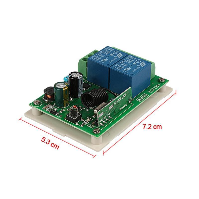 Picture of Ac 110V 220V Two-Way Wireless Remote Control Switch Receiver Intelligent Lighting Control Module Learning Type 433