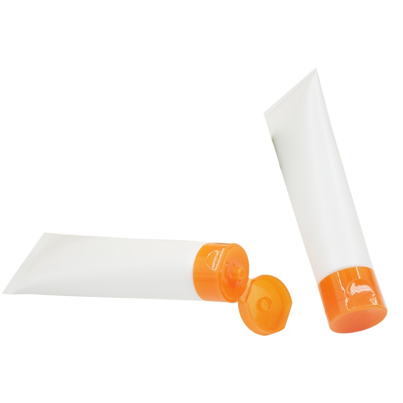 30 diameter Korean style flip PE cosmetic facial cleanser hand cream hose scrub cream hose massage cream bottle