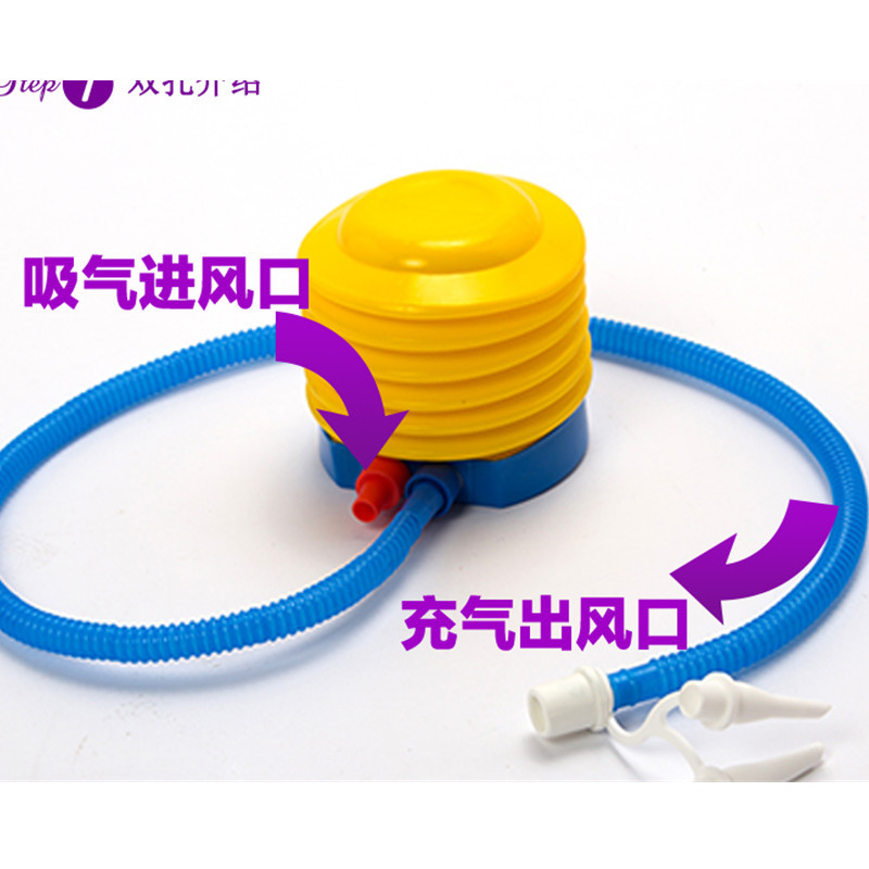 Picture of Yiwu manufacturer in stock foot pump air pump 10cm with tube pumping pump one-piece foot pump