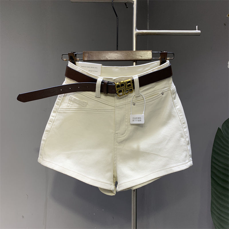 2025 European Goods Spring and Summer New Style Simple Commuting Versatile Slimming Solid Color Denim