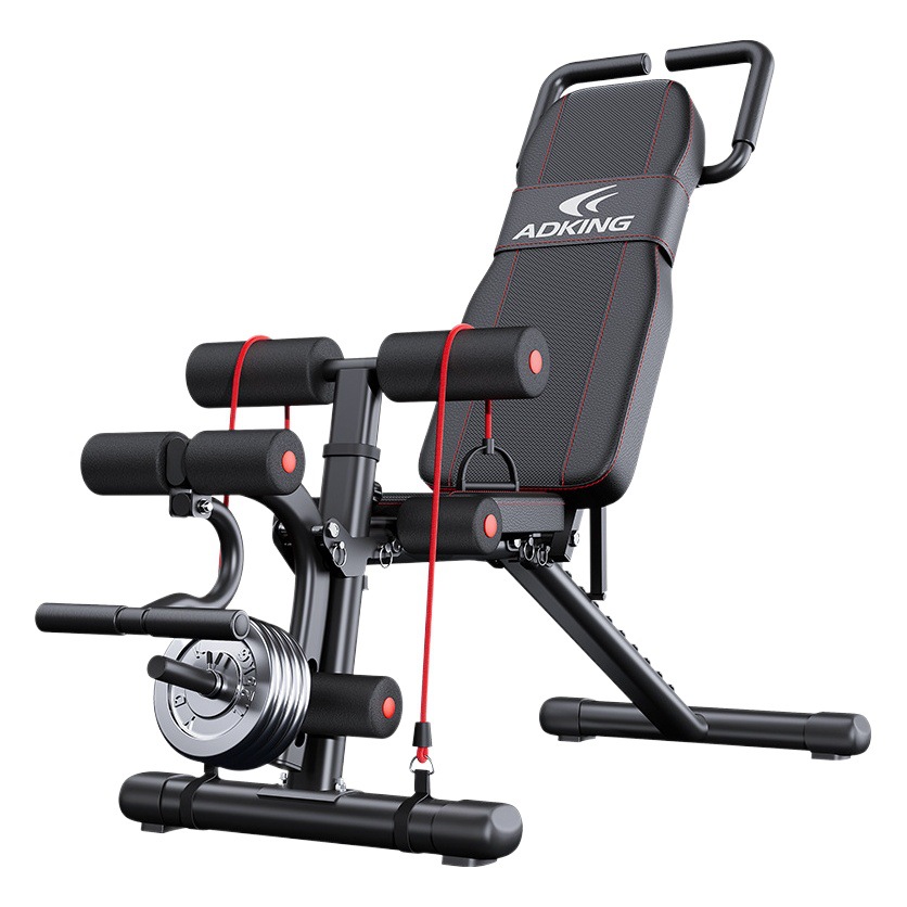 Dumbbell stool bench domestic fitness chair sit-up auxiliary equipment men's barbell bird folding multi-function stool