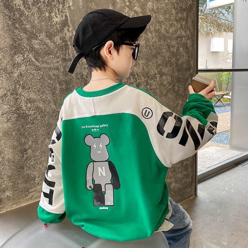 Children's Wear Boys' Spring Wear 2024 New Style Middle-large Children's Spring and Autumn Boys Spring Wear Fashionable Handsome Trendy