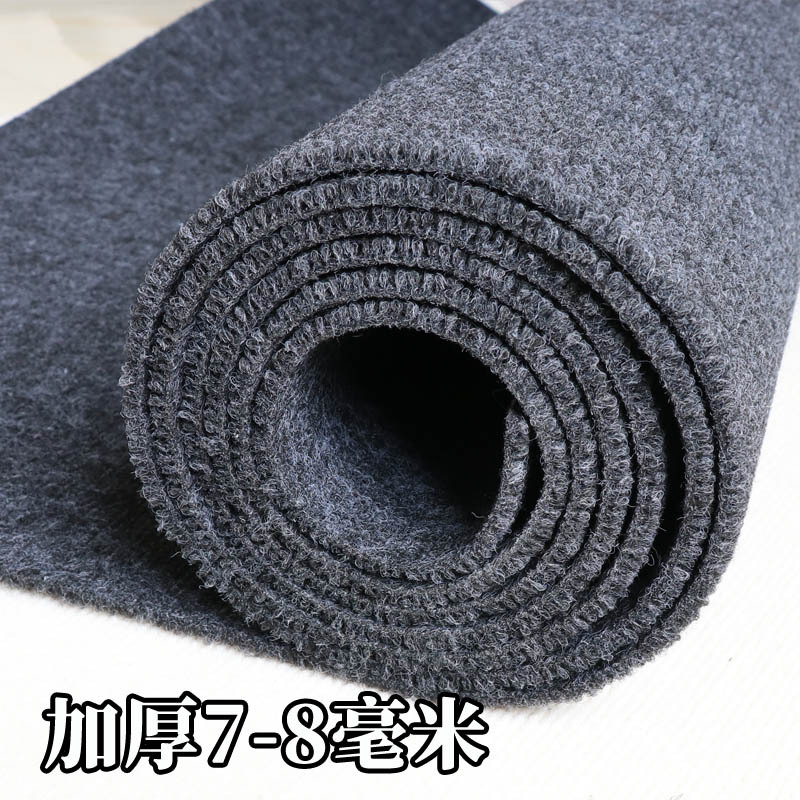 Picture of Simple Large Area Grey Brushed Thickened Bedroom Bedside Wholesale Stairs Home Living Room Office Full Carpet