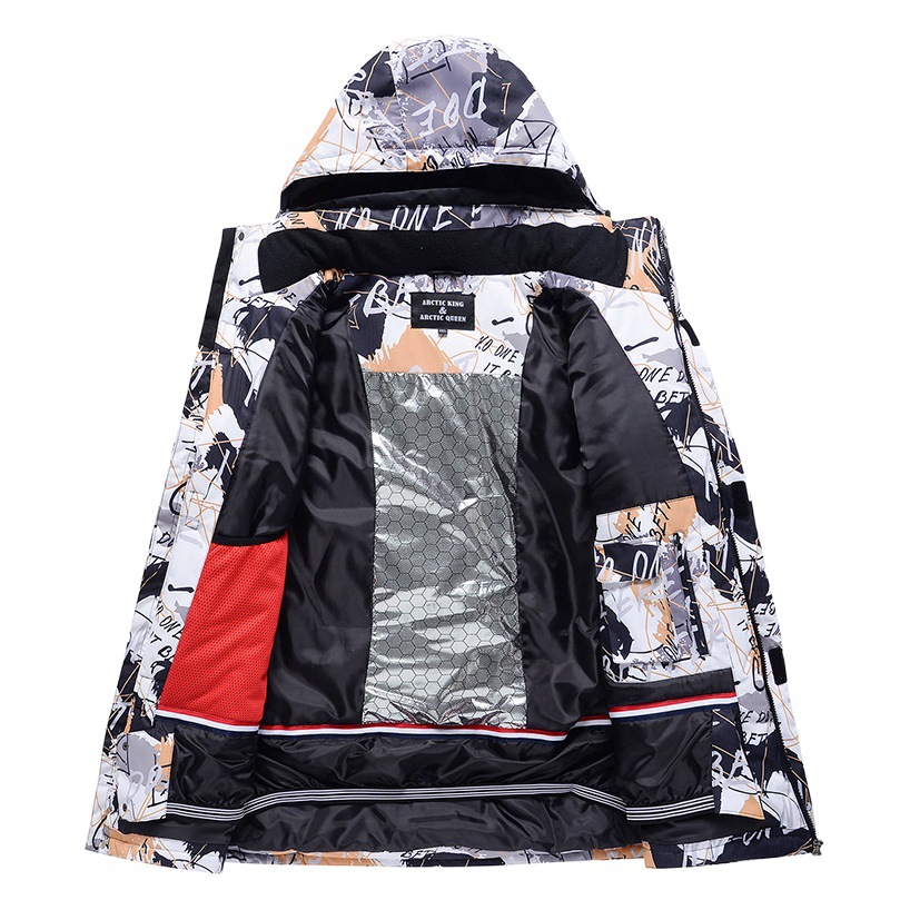 New Snowboard Ski Suit Men's Winter Outdoor Windproof Warm Thickened Ski Suit Double Ski Suit