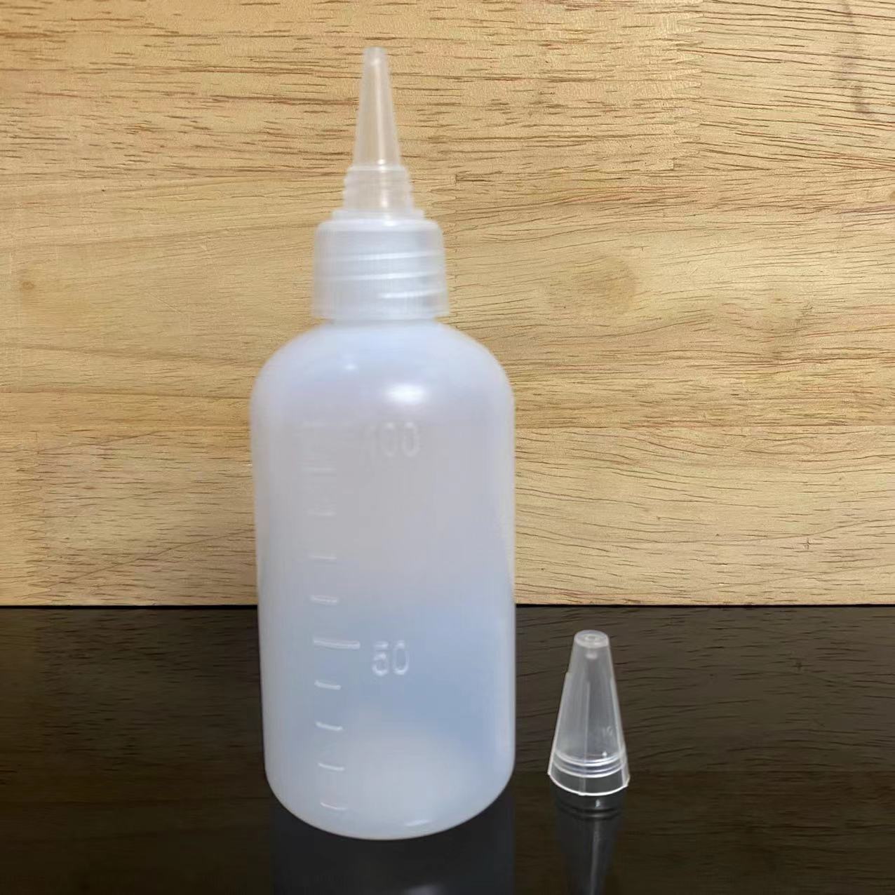 Picture of Wholesale translucent squeeze pointed mouth plastic bottle 10ml 20 30 50 millimetre dispensing bottle pointed mouth liquid bottle pigment
