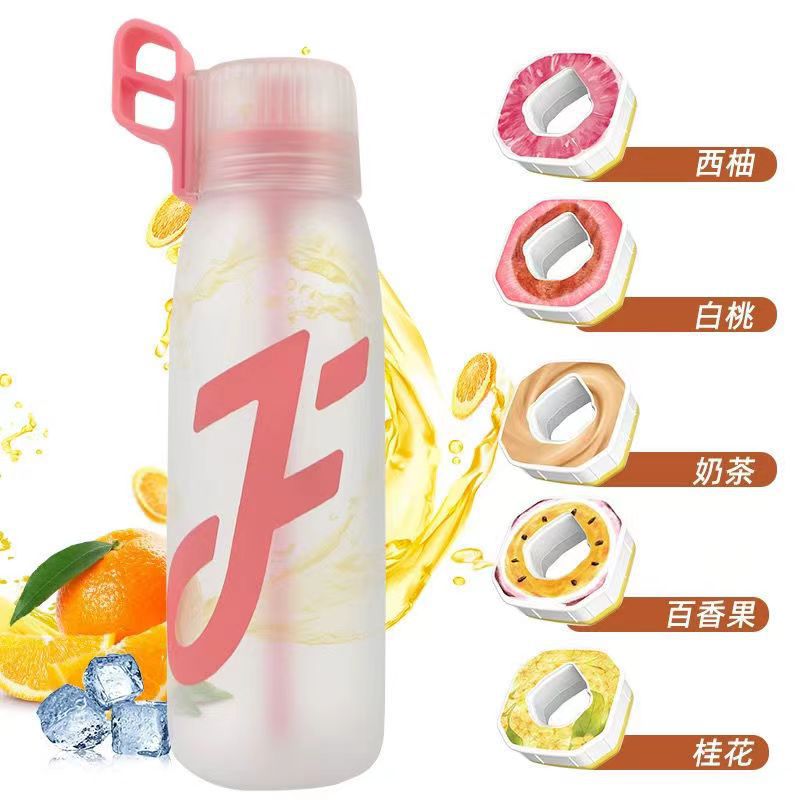 Picture of Cross-border hot selling JOYFIT flavor Cup 1000mL large capacity odor cup fruit flavor ring water bottle with straw space Cup