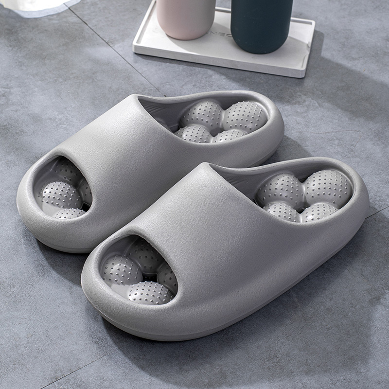 Picture of Slip-on Slippers Men's Indoor Home Toilet Bathroom Bath Quick-drying Leakage Massage Non-slip Slippers for Women