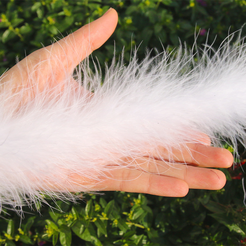Material fluff color color selection wool strip rice strip shoes strip long feather feather decoration