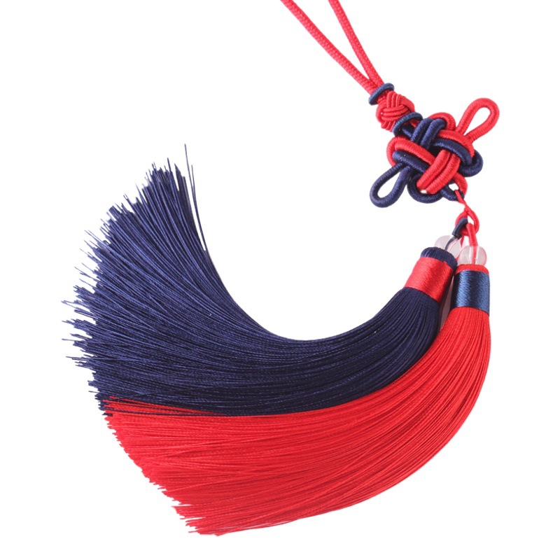 Double Color Chinese Knot Tassel tassel two-color hanging ear car hanging bag ethnic style hanfu pendant ancient style pendant