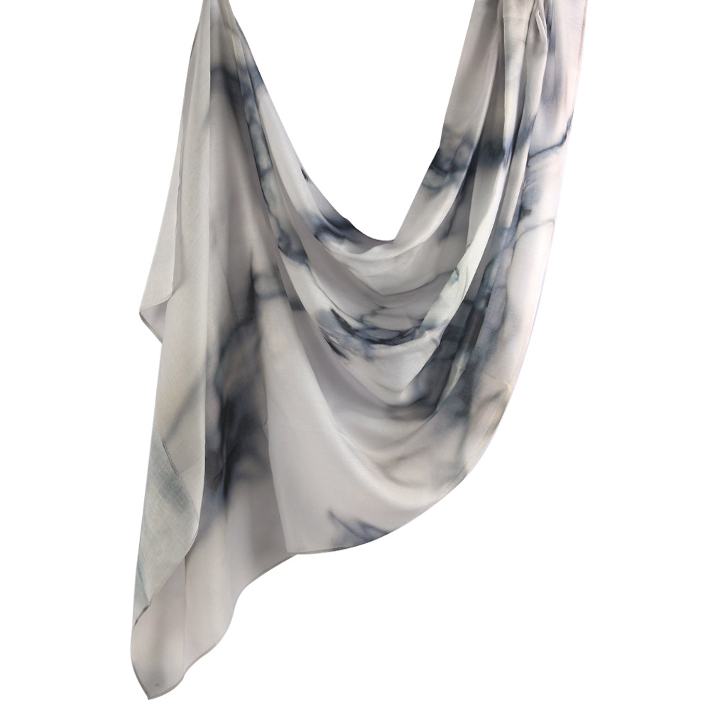 Picture of Best-Selling Watercolor Tie-Dye Cotton Scarf Arabian Satin Polyester Long Scarf Turkish Middle Eastern Scarf