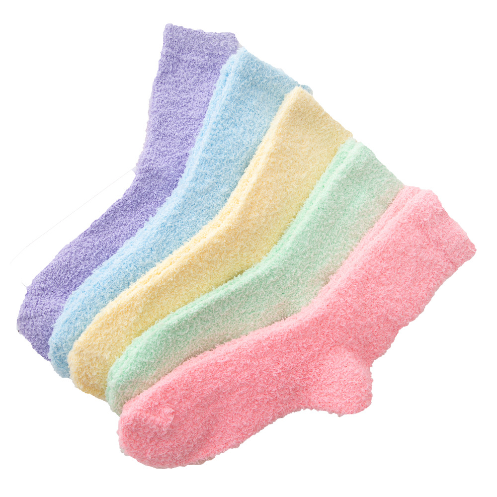 Picture of Coral fleece anti-lint Amazon hot floor socks in autumn and winter thick warm sleep socks KC01