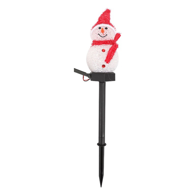 Amazon Christmas Snowman solar light lawn garden light outdoor courtyard landscape ground plug decorative light colorful light