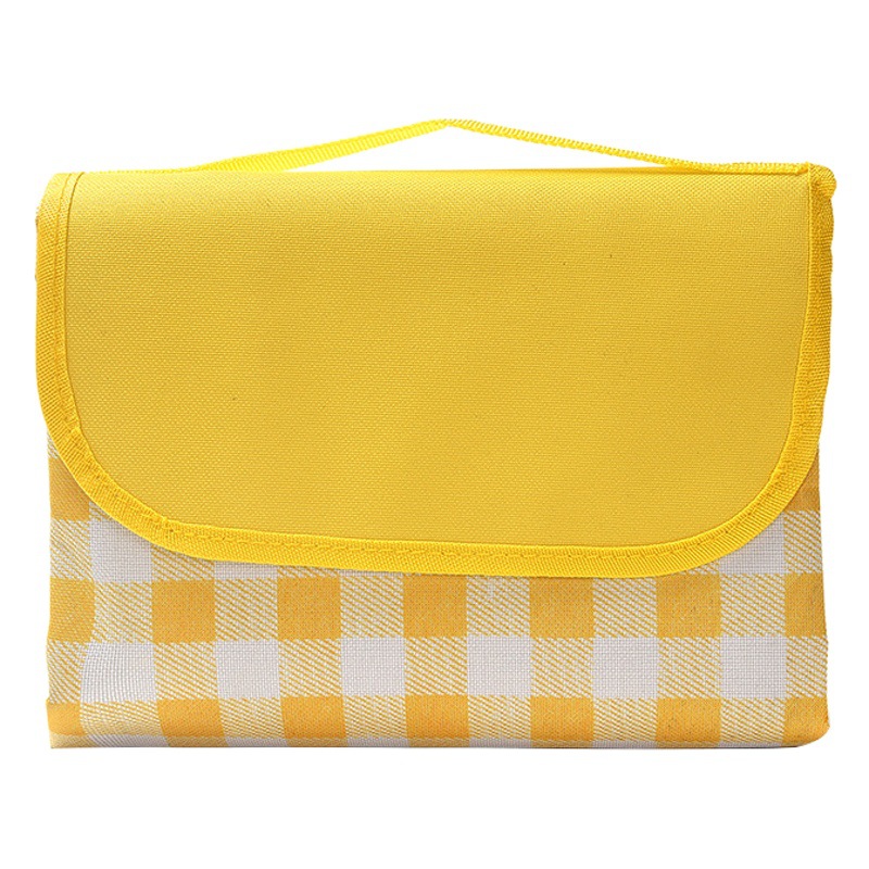 Outdoor Picnic Mat Portable Damp-proof Mat Waterproof Thickened Plaid 600D Oxford Cloth Camping Grass Mat for Outdoor Camping