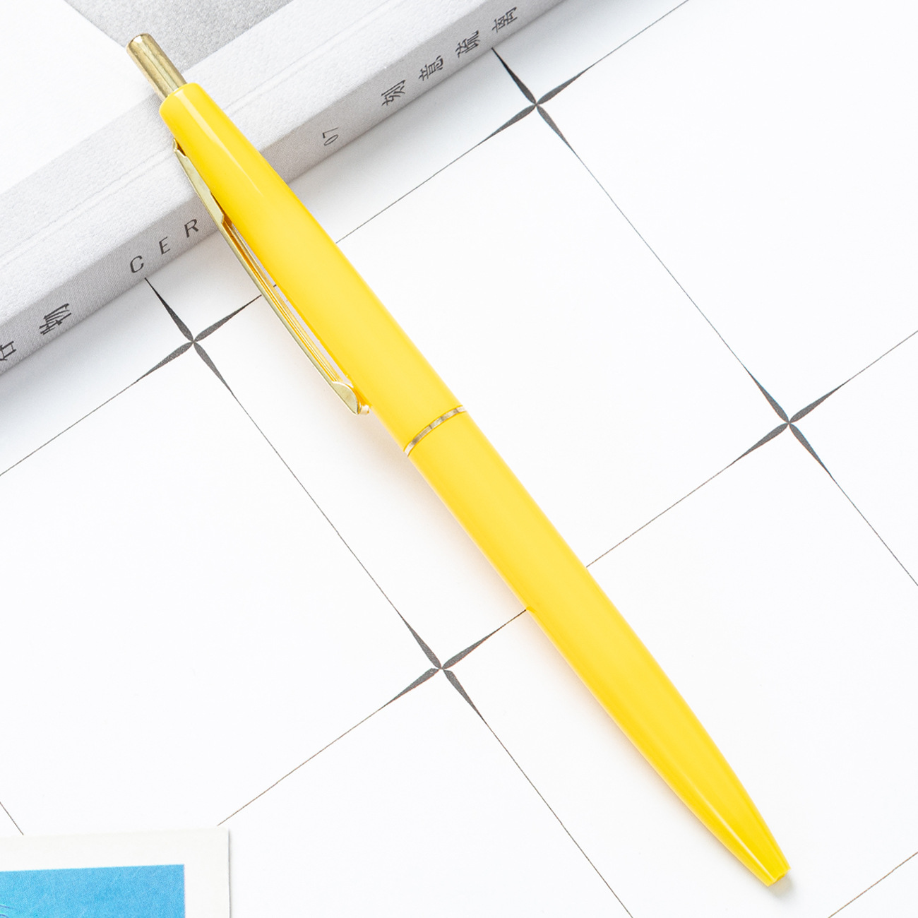 Picture of Press Multi-Color Ballpoint Pen Wholesale Office Stationery Student Plastic Ballpoint Pen Printed Logo Advertising Gift Promotional Pen