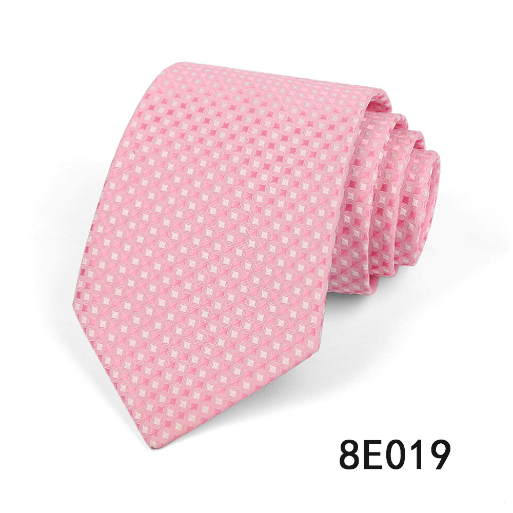 Picture of Men's Tie Business Casual Stripesd Tie 8cm Polyester Jacquard Embroider Print Tie Wholesale Formal Wear