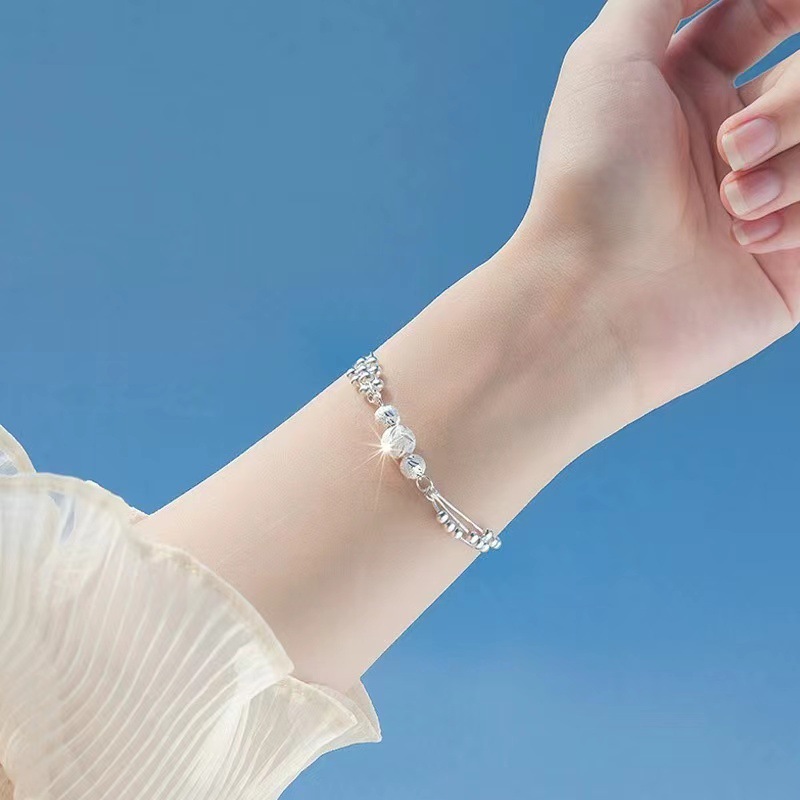 Picture of Multi-layer carved lucky beads bracelet girls bracelet niche design simple light luxury exquisite fashion jewelry