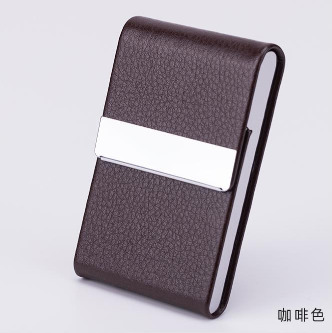 Picture of Amazon Amazon hot PU business card bag business card case Card Case full leather business card case magnetic card holder