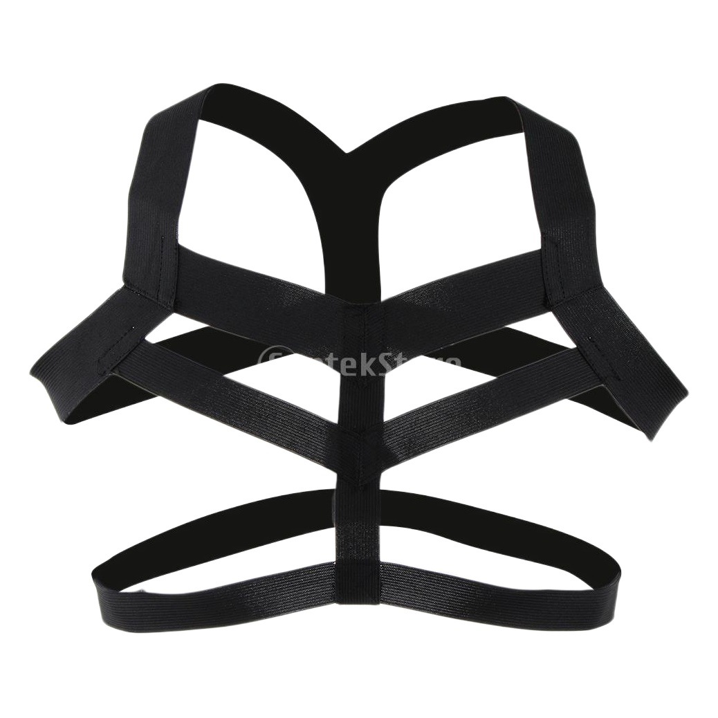 Men's big chest strap HP dancing performance gay clothes sexy men's sexy underwear binding band E423