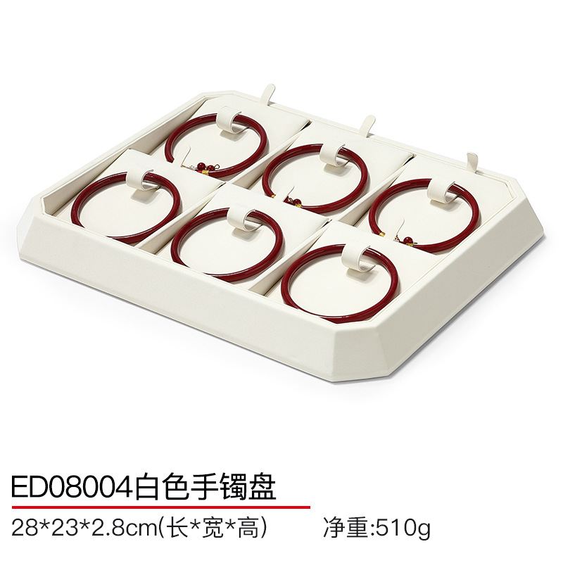 Picture of Hongtai jewelry display tray ring bracelet necklace window display props flannel jewelry plate counter
