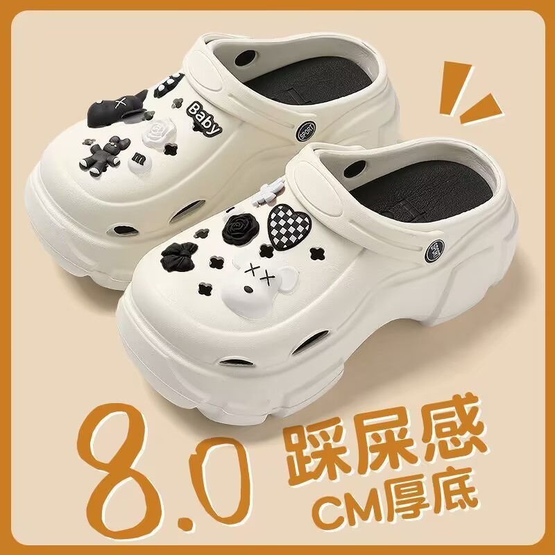 Picture of Baotou EVA hole shoes in 2025 new fashion and versatility student comfortable and casual two-wear non-slip slippers for women's summer