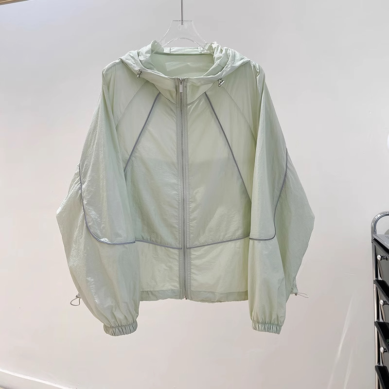 Breathable Sun Protection Clothing Women's Summer Thin Jacket 2025 New Loose and Versatile Sun Protection Clothing Air-Conditioned Cardigan Jacket