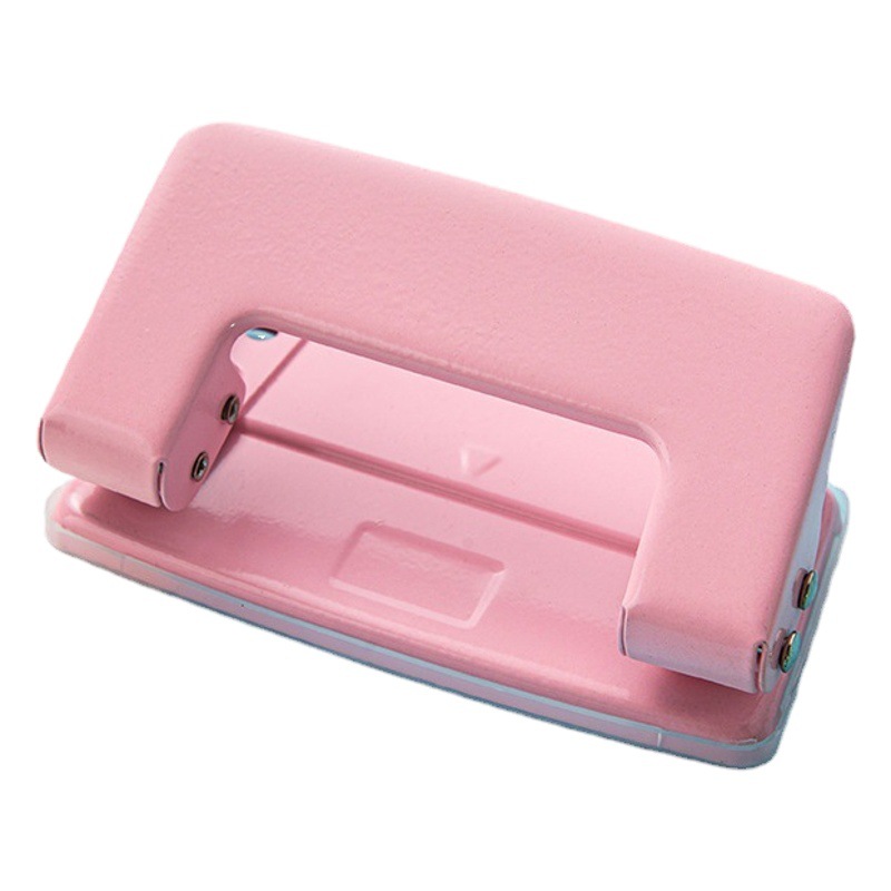 Macaron color manual punch wholesale student stationery office supplies notes loose-leaf paper round hole punch