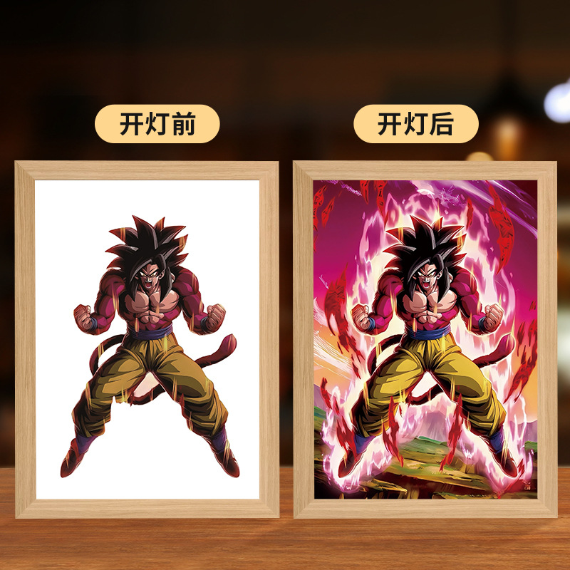 Picture of Carefully Selected Dragon Ball Carrot Goku Lighting Painting Vegeta Super Saiyan Creative Atmosphere Light Ornaments