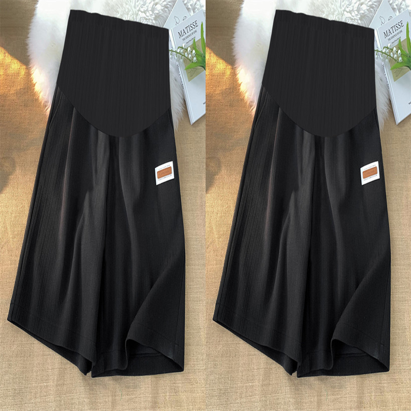 Picture of Pregnant Women's Ice Silk Shorts Summer Thin Outer Wear Loose Large Size Casual Base Five-point Safety Pants Pregnant Women's Summer Wear
