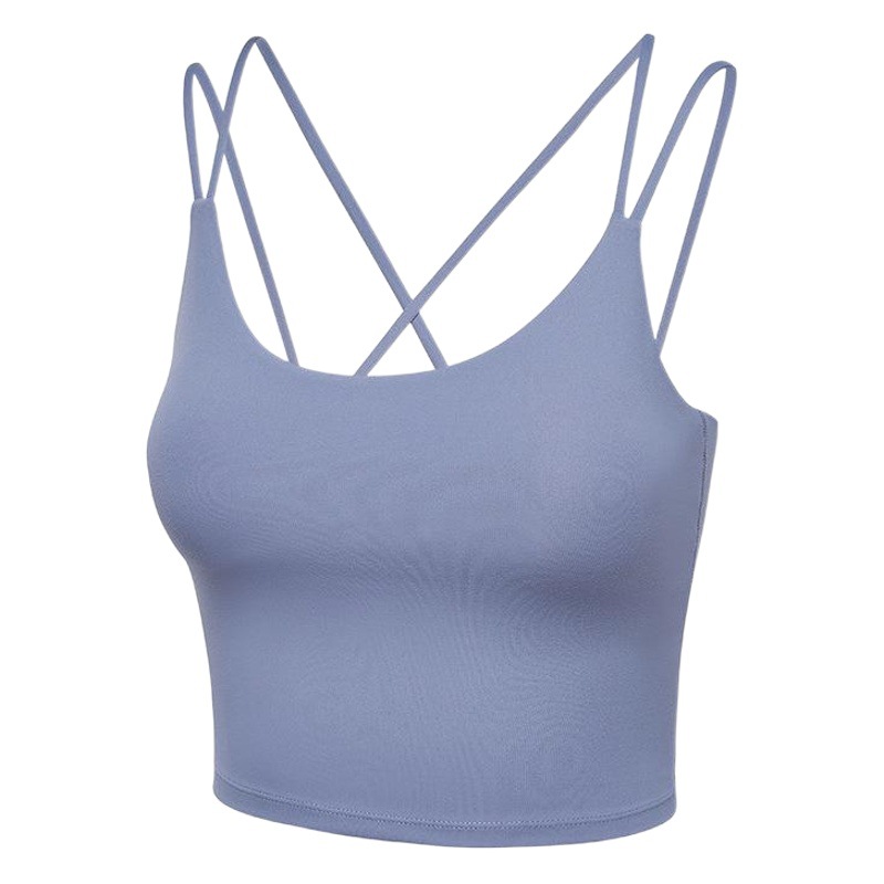 Outdoor Sports Underwear Running Yoga Fitness Shock Absorption Quick-drying Sweat Small Vest Sling Beautiful Back Bra Women's Summer