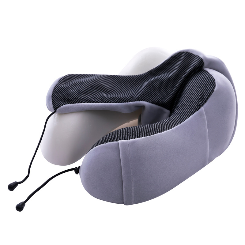 Picture of Cross-border U-shaped neck pillow can be fixed Logo simple memory foam U-shaped pillow wholesale travel neck pillow portable U-shaped pillow