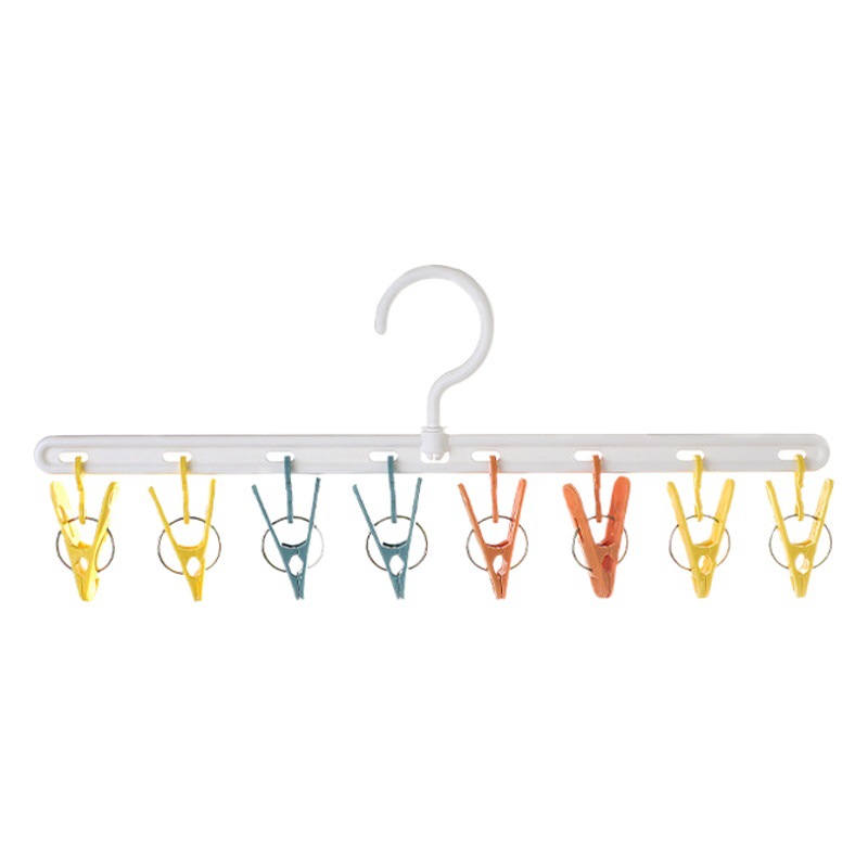 Hat storage artifact multifunctional clothespin drying socks rack hanger underwear multi-clip hat clip wholesale